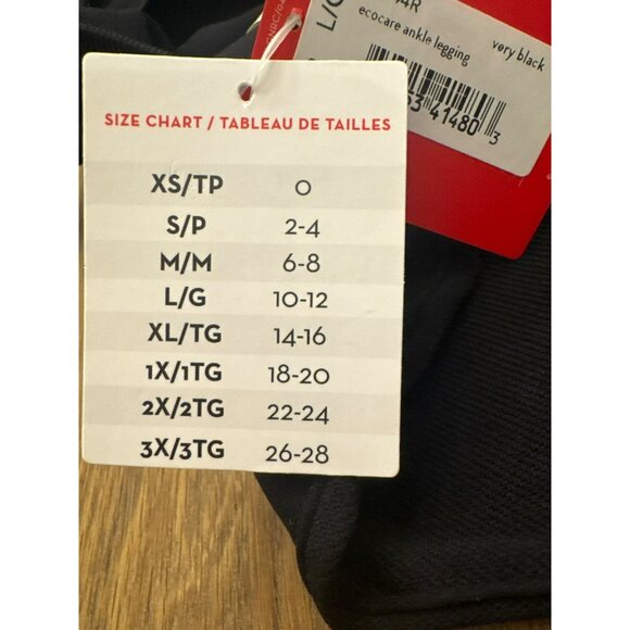 Spanx Black Leggings Size Large 10-12 Ecocare Ankle High-Waisted Womens NWT - Picture 6 of 6